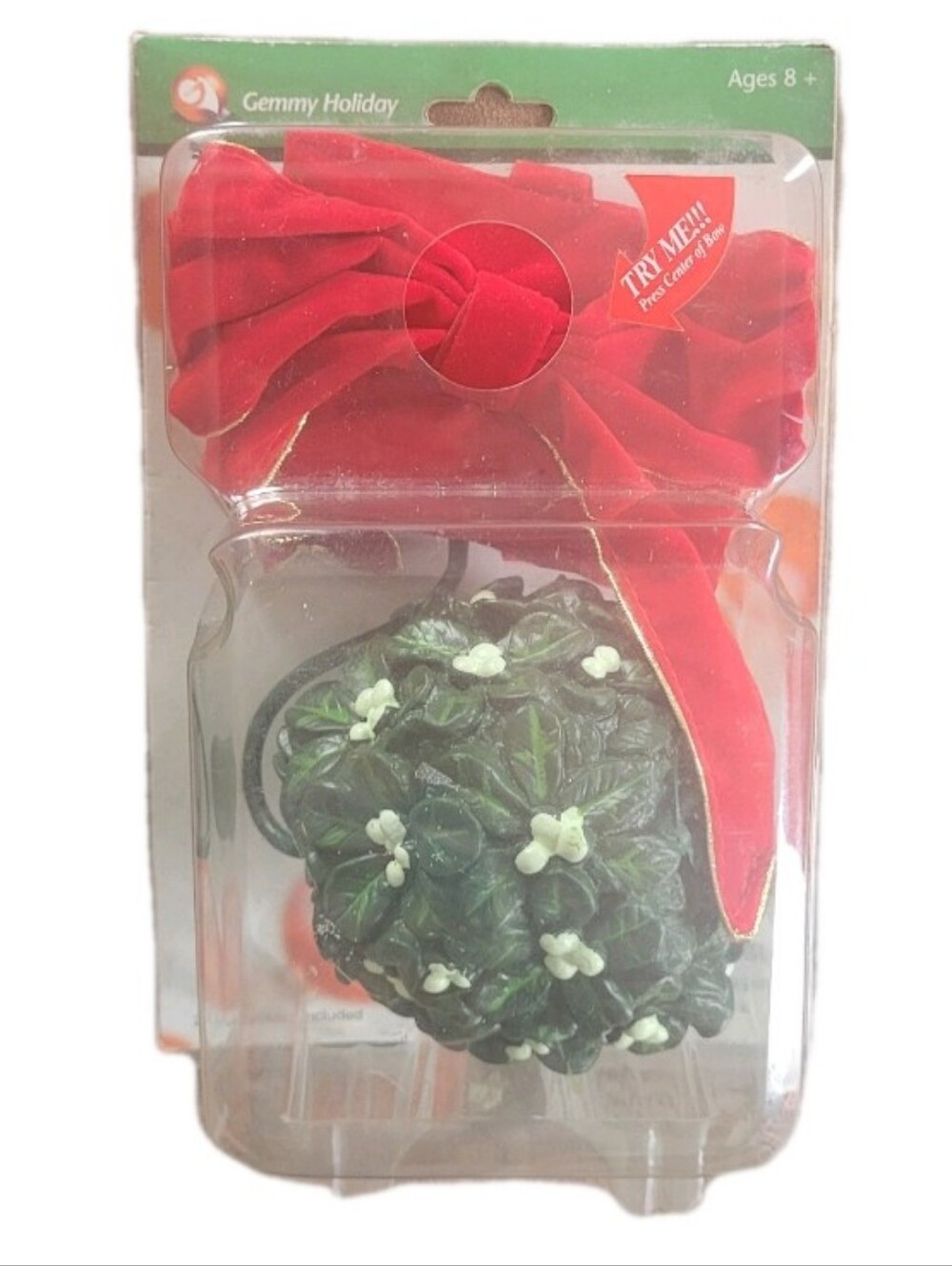 2002 gemmy talking mistletoe Holiday Funny Ornament Wise Crack Vintage Working